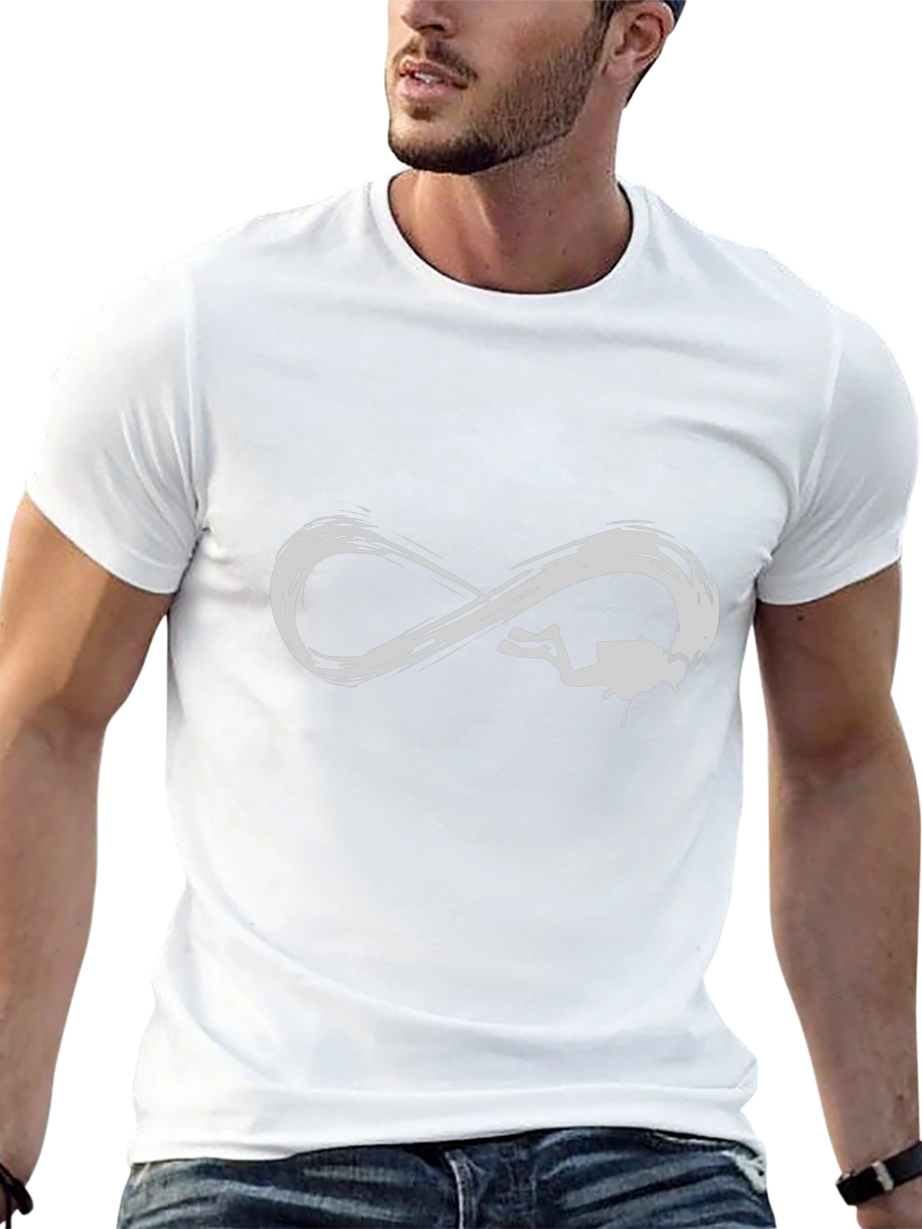 Diver Infinity Symbol Black Tee