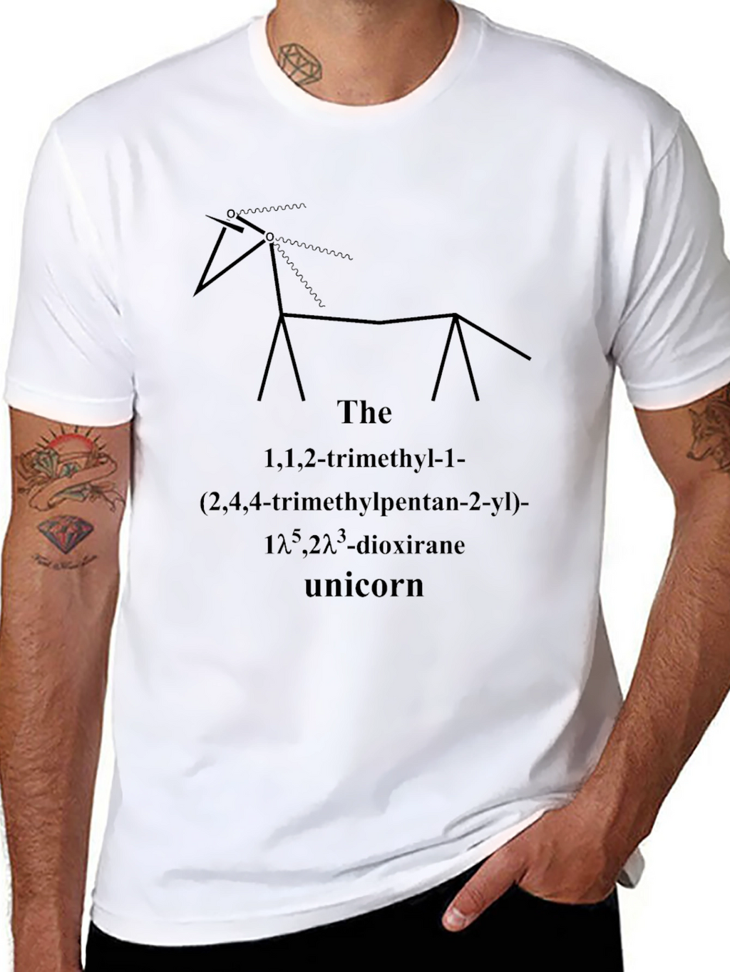 Chemistry Unicorn Graphic T-Shirt