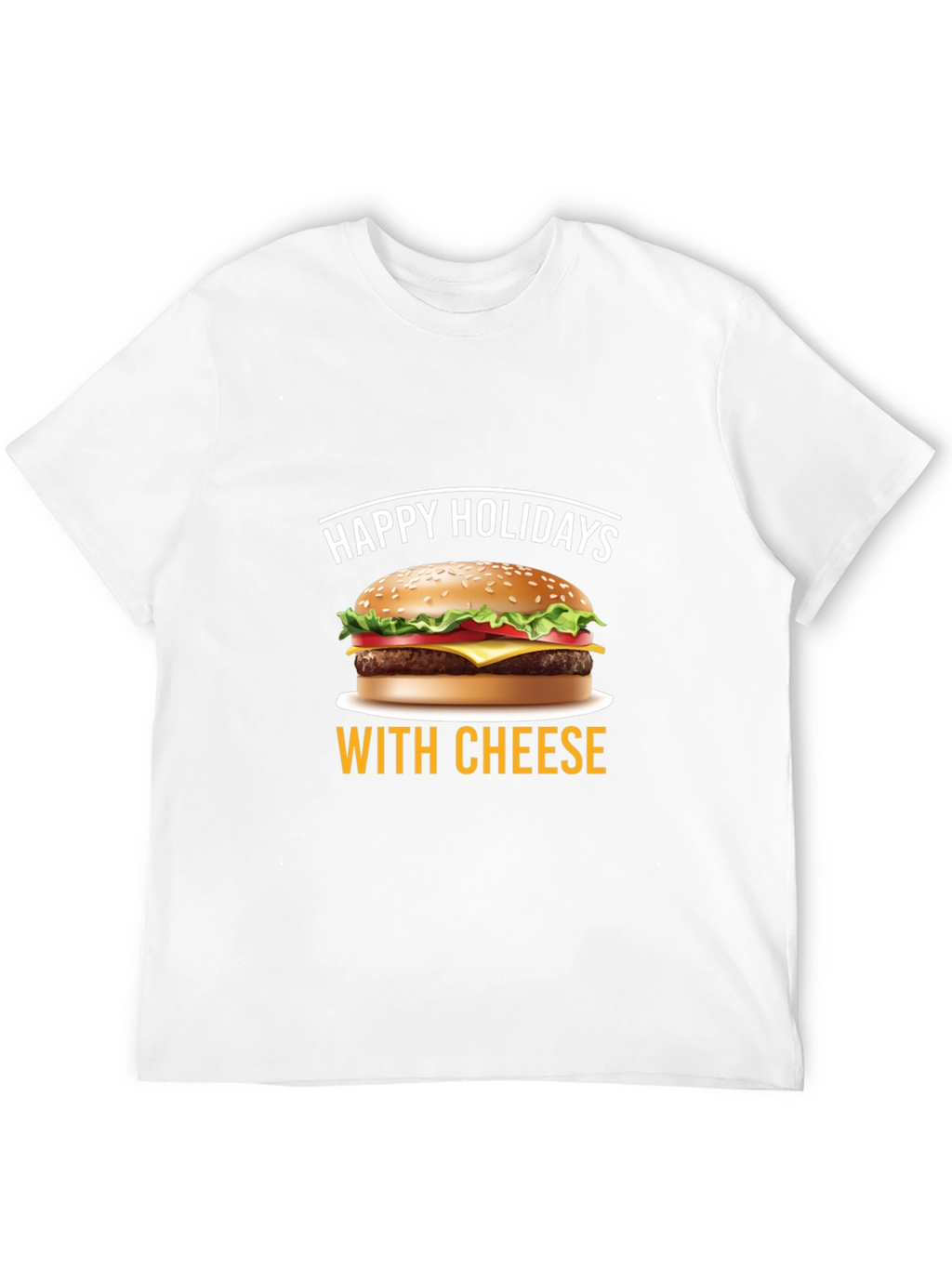 Happy Holidays With Cheese T-Shirt - Black