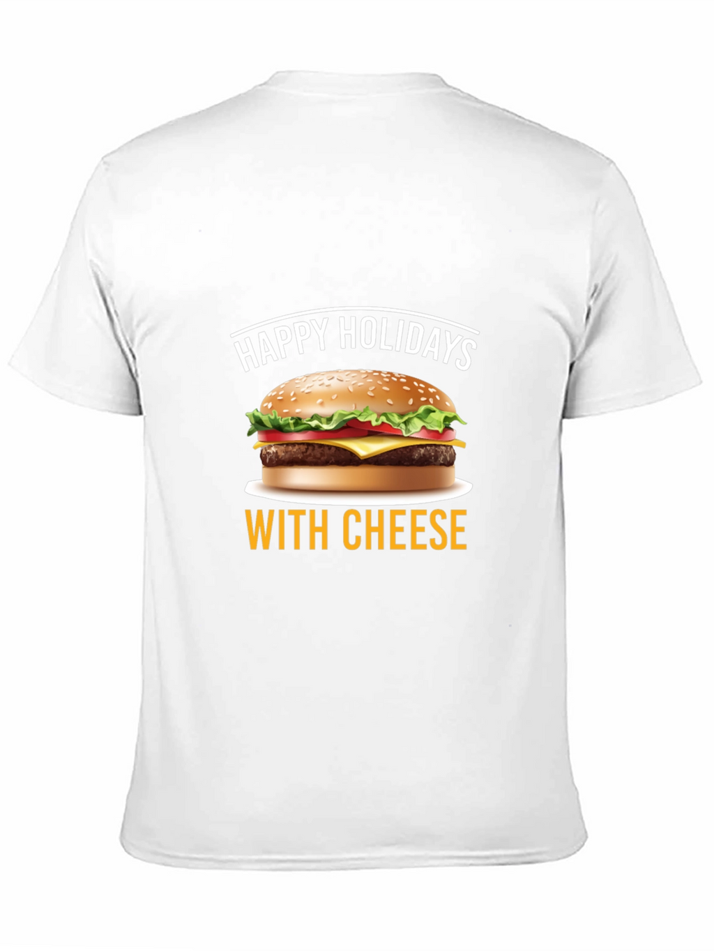 Happy Holidays With Cheese T-Shirt - Black