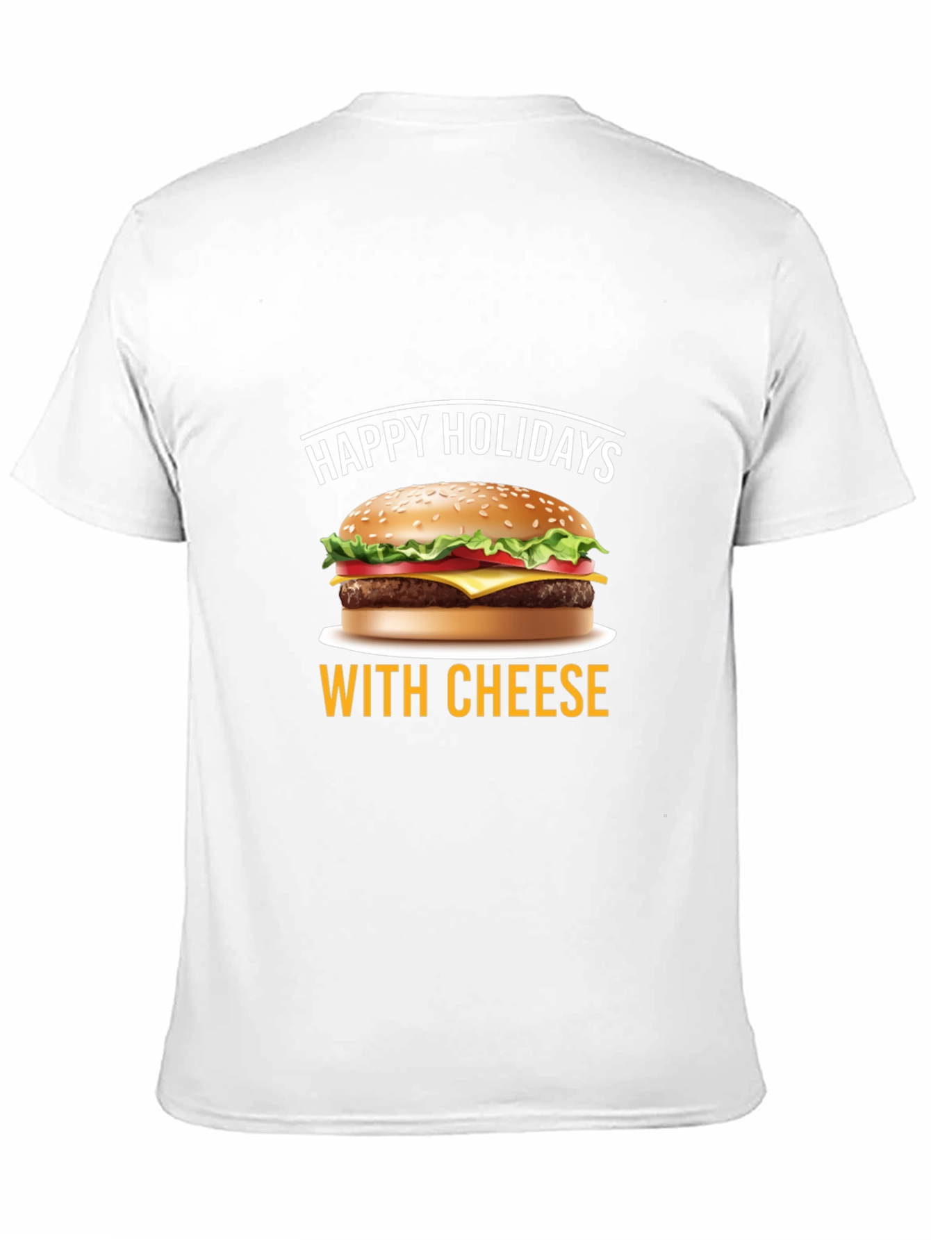 Happy Holidays With Cheese T-Shirt - Black