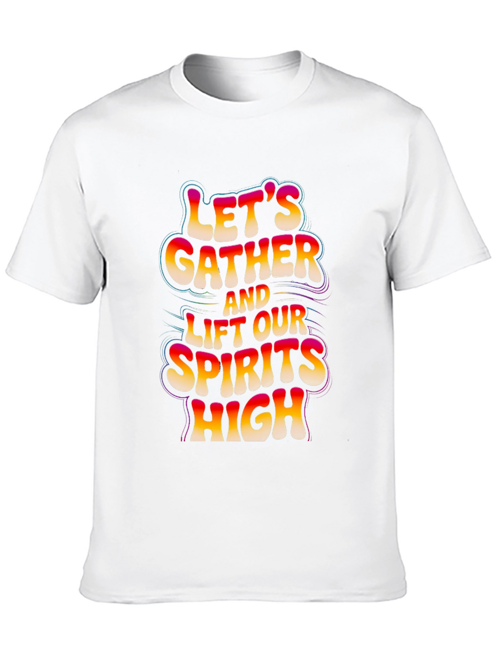 Lets Gather Graphic Tee - Black Cotton Comfort