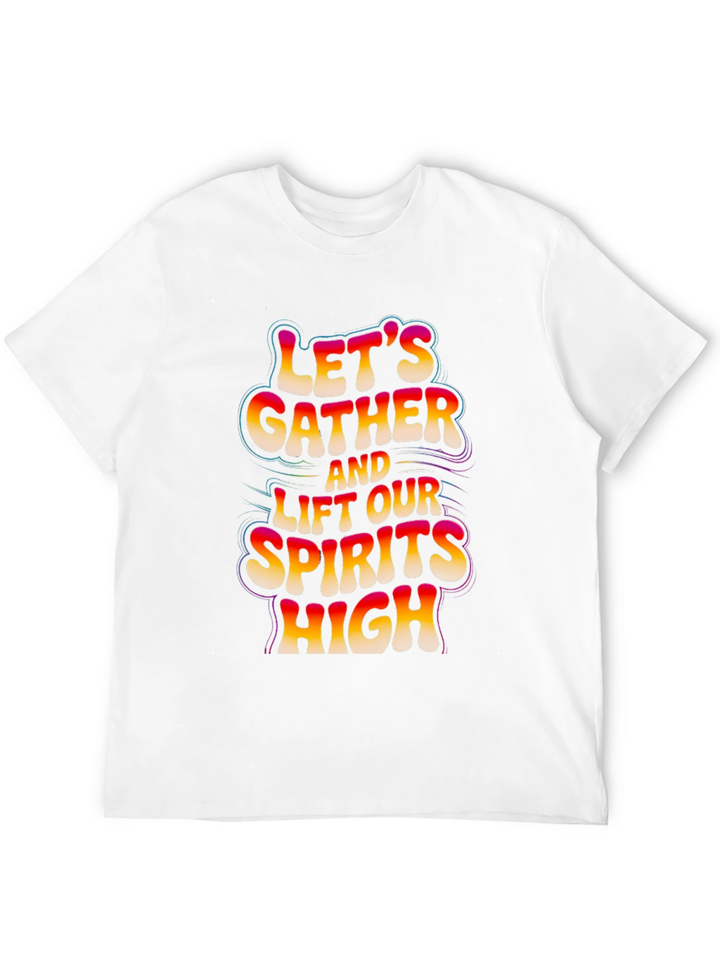 Lets Gather Graphic Tee - Black Cotton Comfort