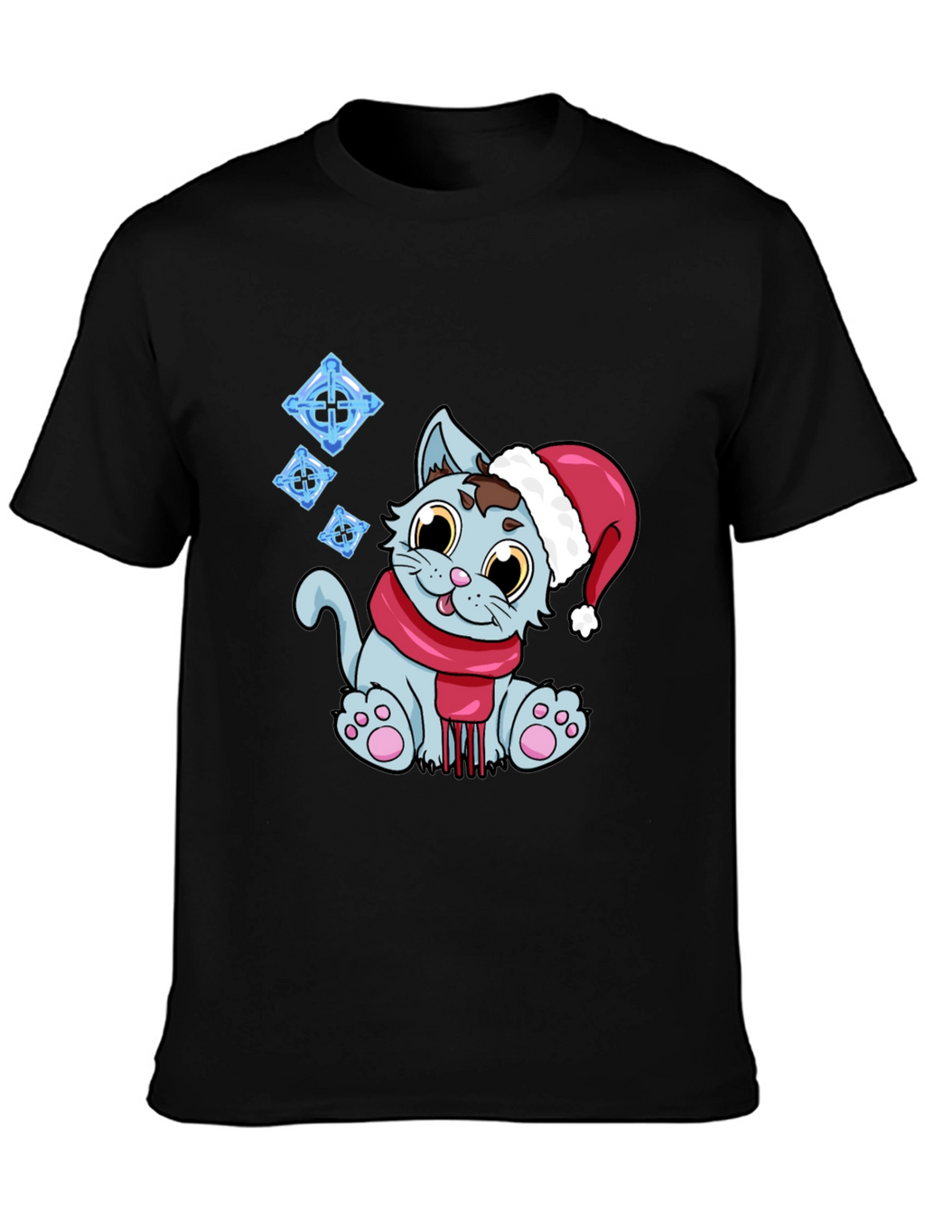 Festive Cat T-Shirt - Holiday Cheer