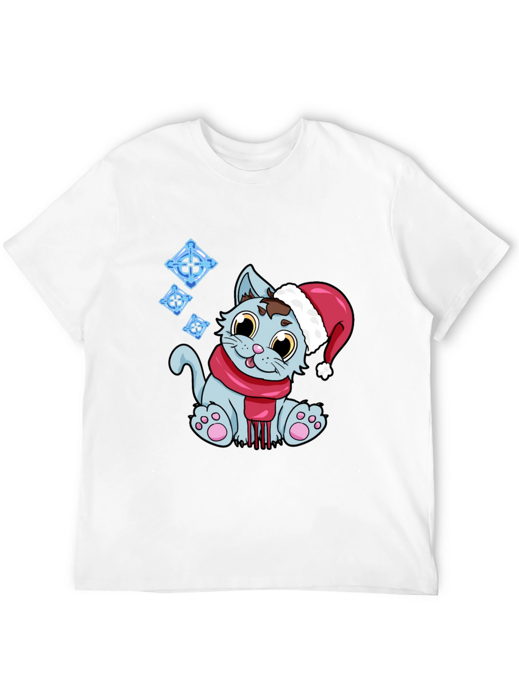 Festive Cat T-Shirt - Holiday Cheer