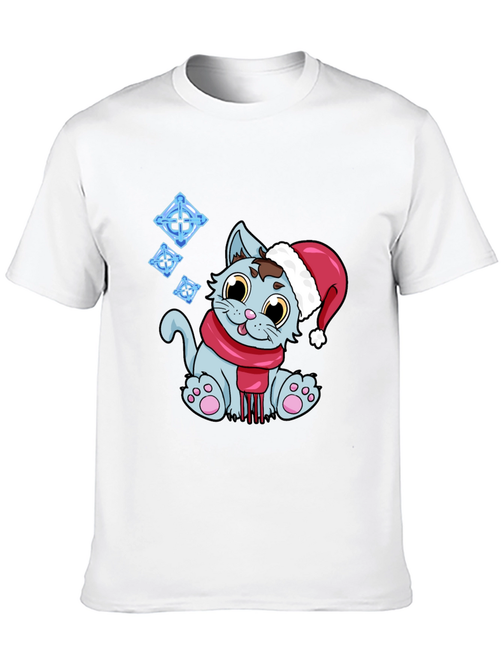 Festive Cat T-Shirt - Holiday Cheer
