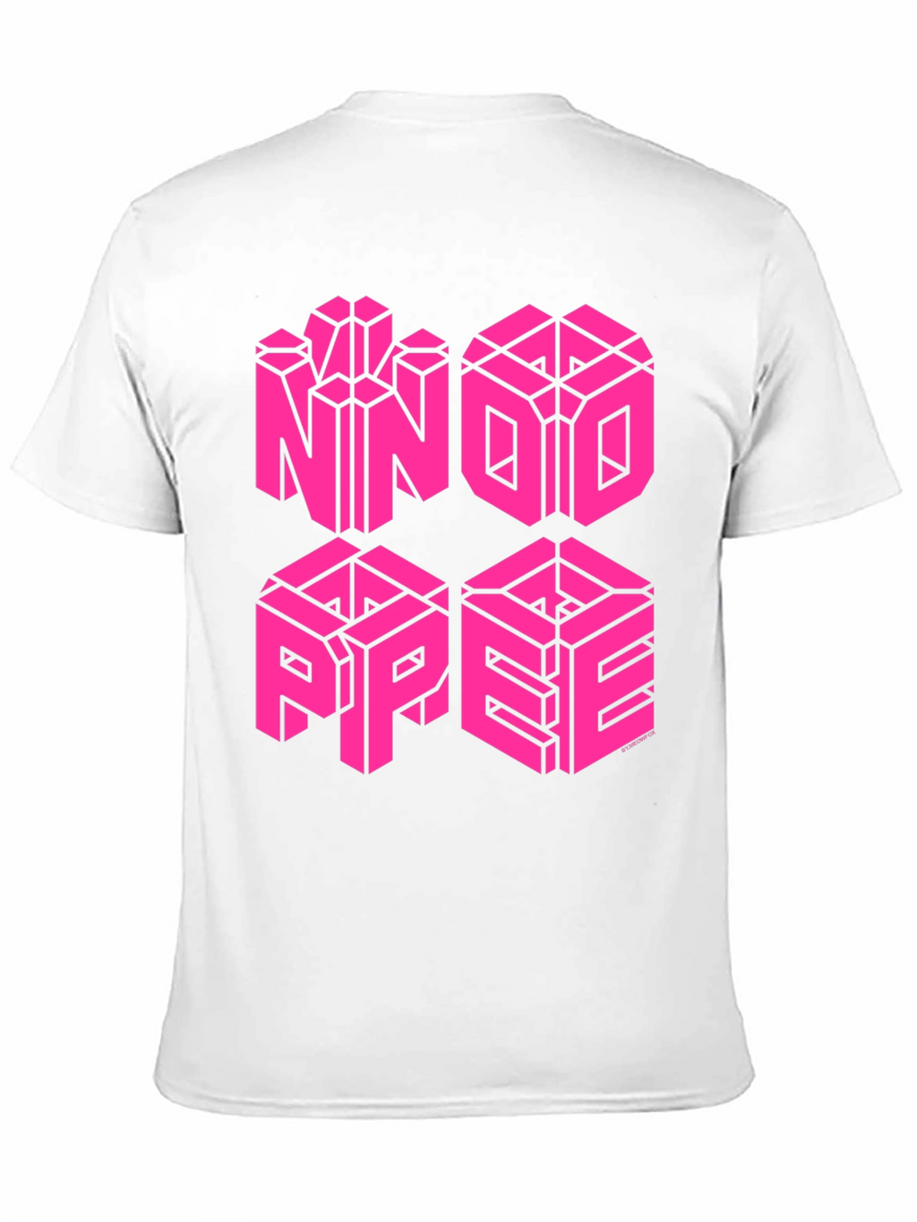 Optical Illusion Cube T-Shirt - Black