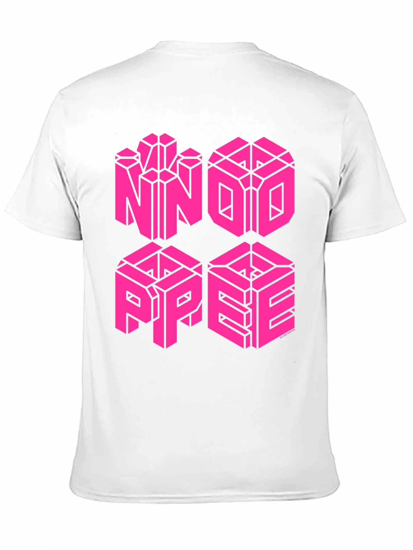Optical Illusion Cube T-Shirt - Black