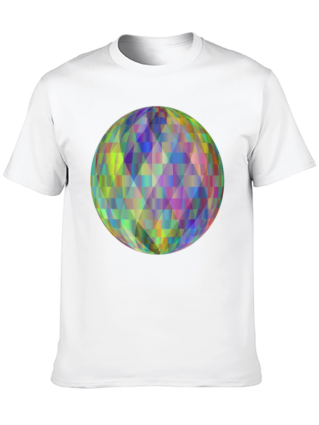 Geometric Orb Graphic Black T-Shirt