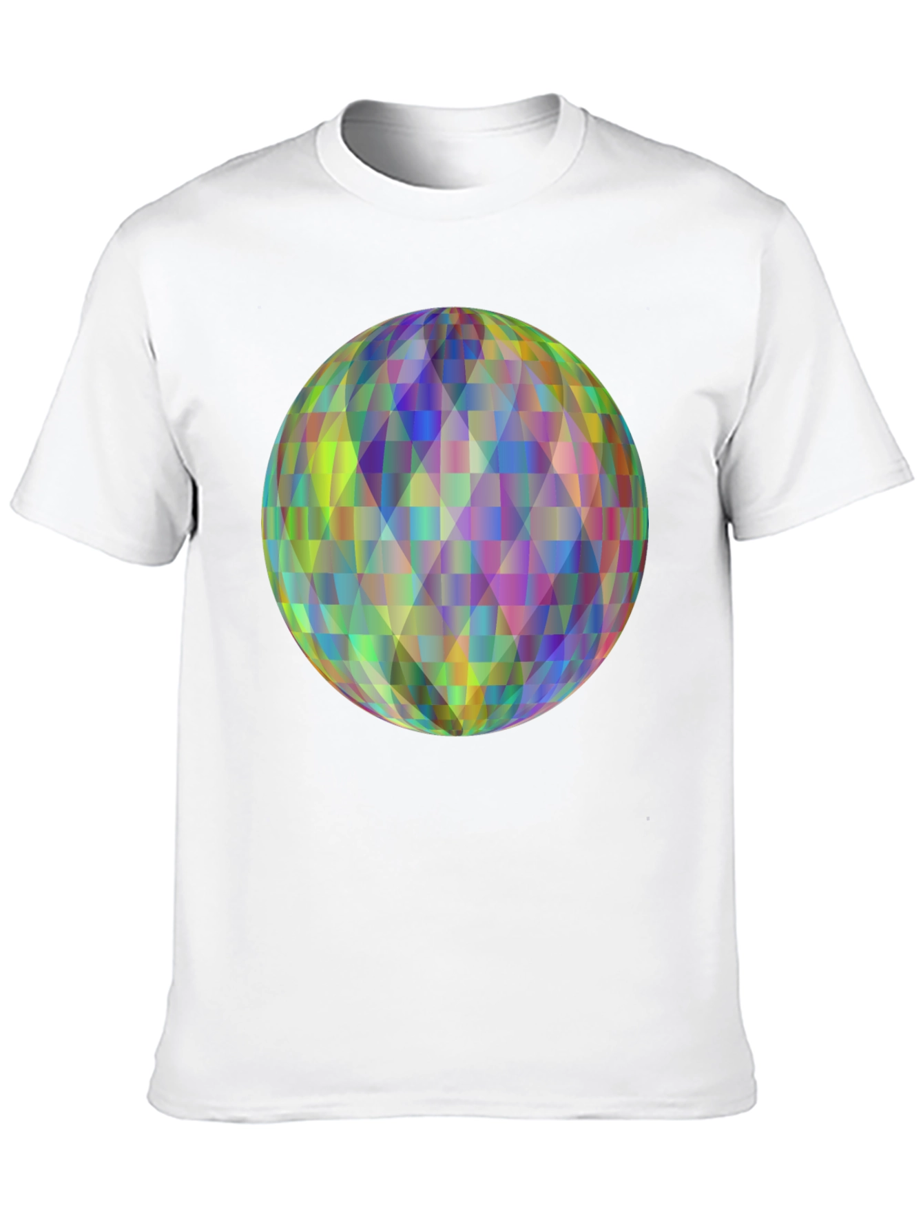 Geometric Orb Graphic Black T-Shirt