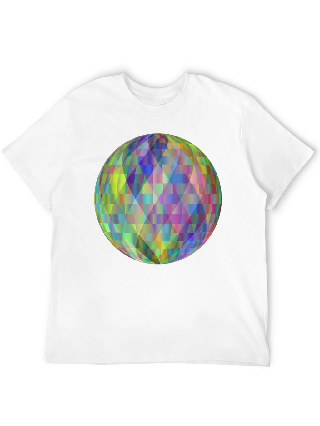 Geometric Orb Graphic Black T-Shirt