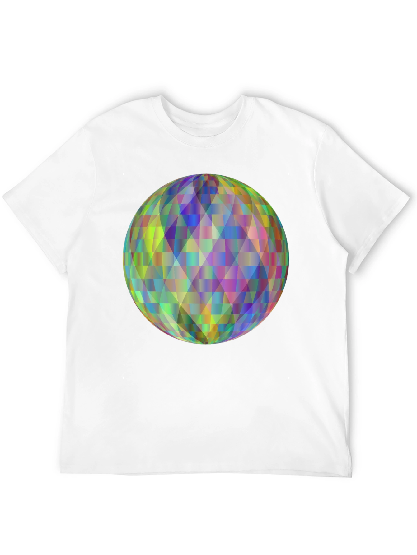 Geometric Orb Graphic Black T-Shirt
