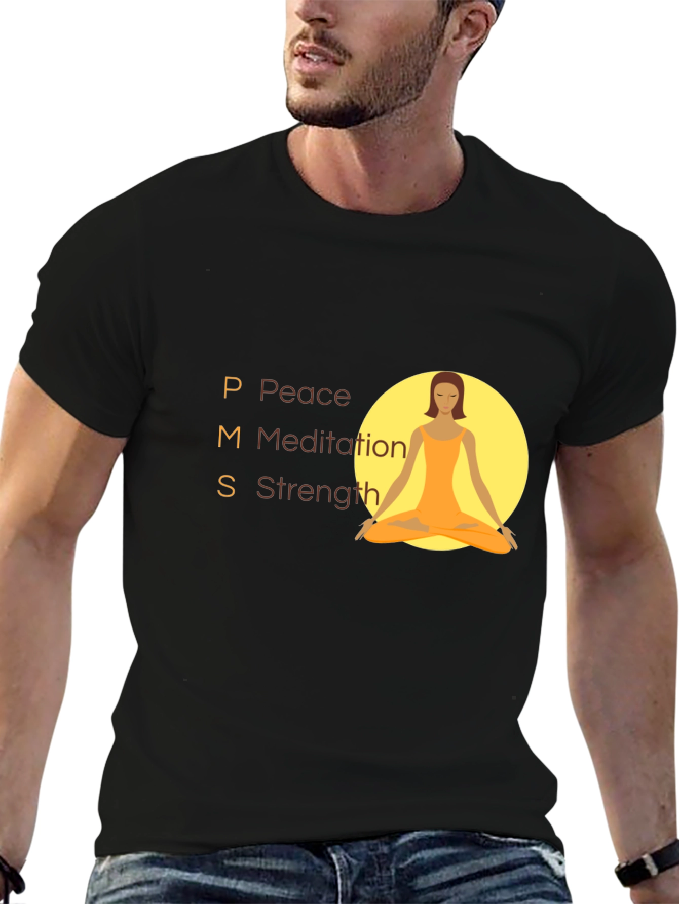 PMS Peace Meditation Strength T-Shirt