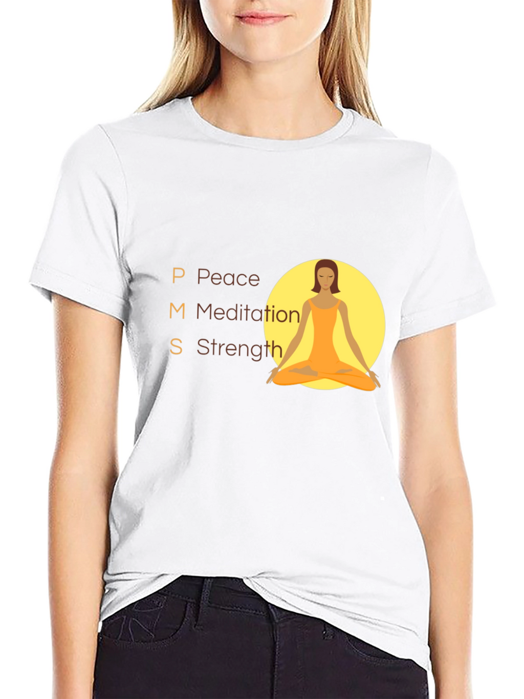 PMS Peace Meditation Strength T-Shirt