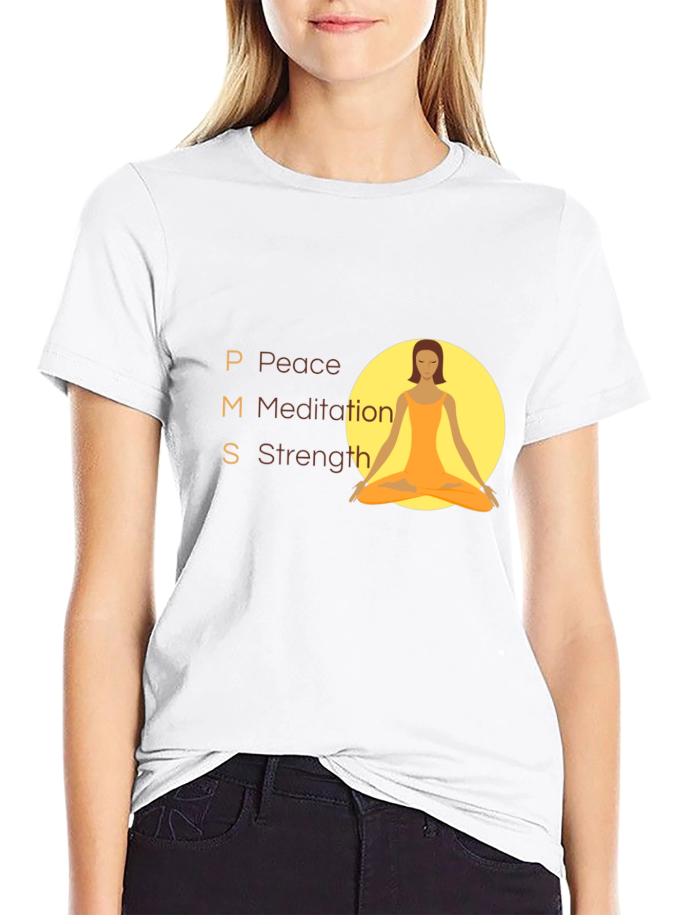 PMS Peace Meditation Strength T-Shirt