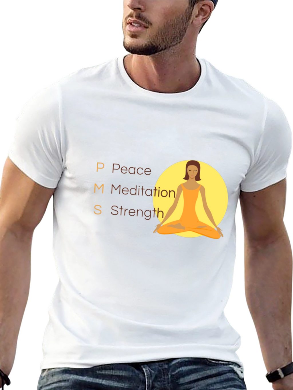 PMS Peace Meditation Strength T-Shirt