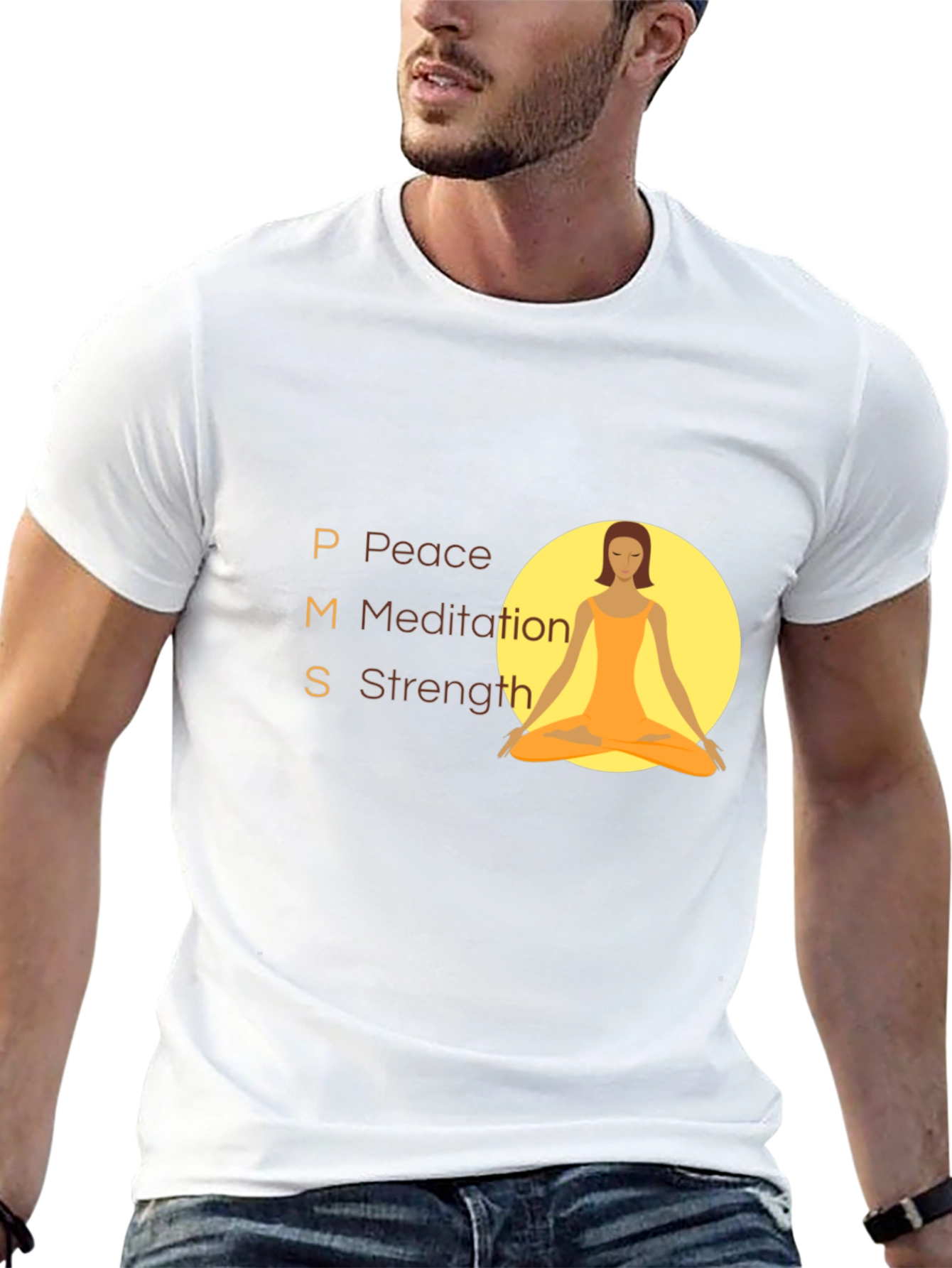PMS Peace Meditation Strength T-Shirt