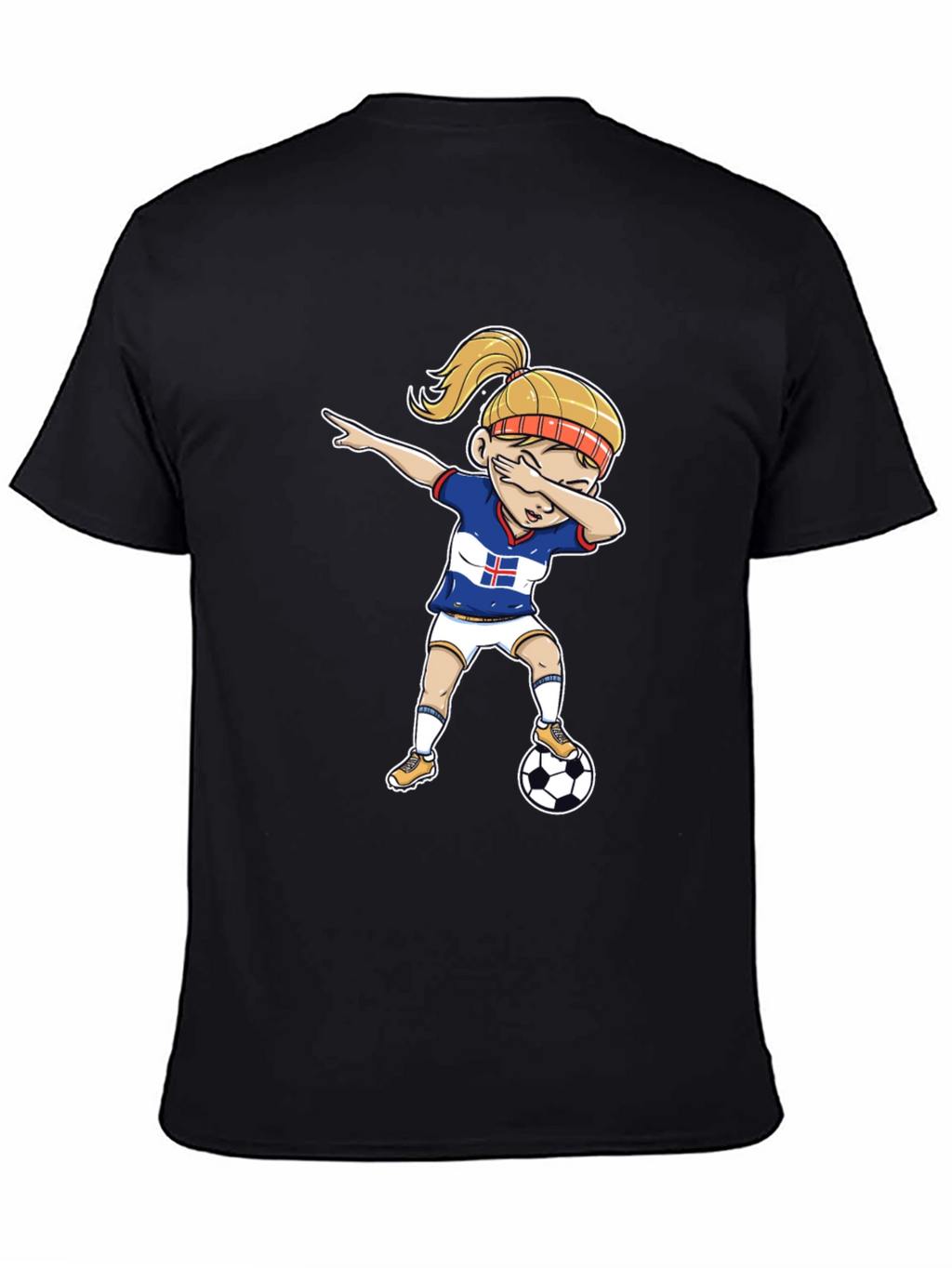 Iceland Soccer Dab T-Shirt - Womens Football Tee
