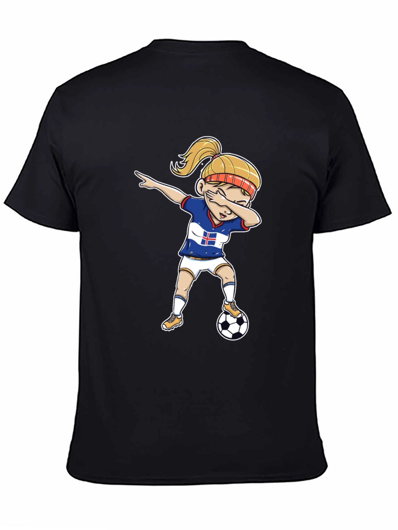 Iceland Soccer Dab T-Shirt - Womens Football Tee