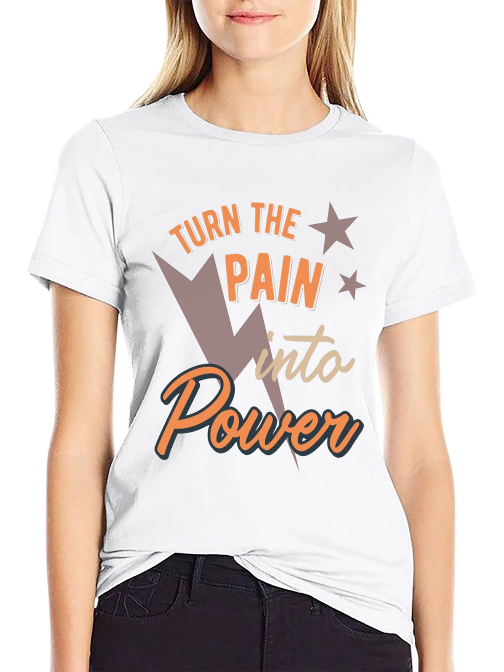 Turn the Pain Into Power Graphic T-Shirt