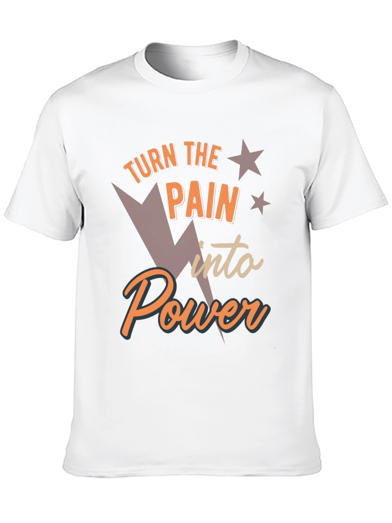 Turn the Pain Into Power Graphic T-Shirt