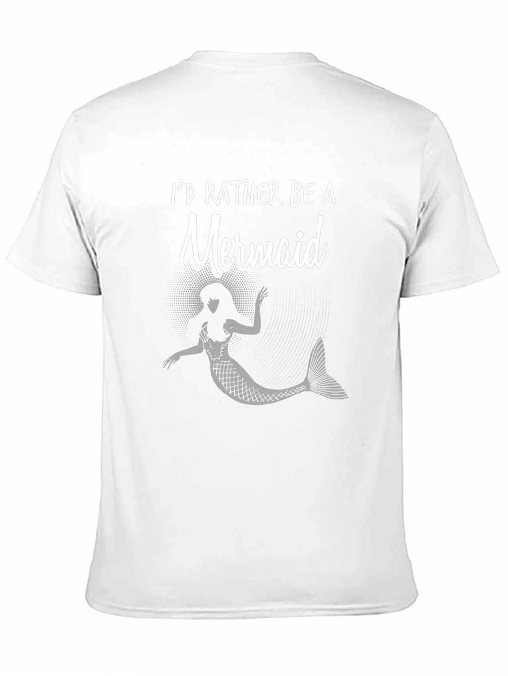Id Rather Be A Mermaid Black T-Shirt