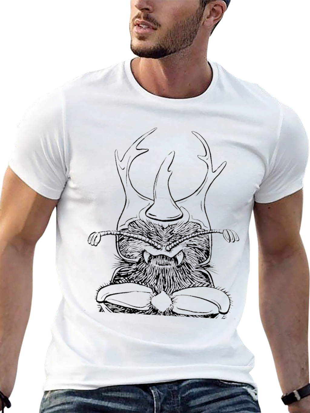 Mens Beetle Graphic T-Shirt
