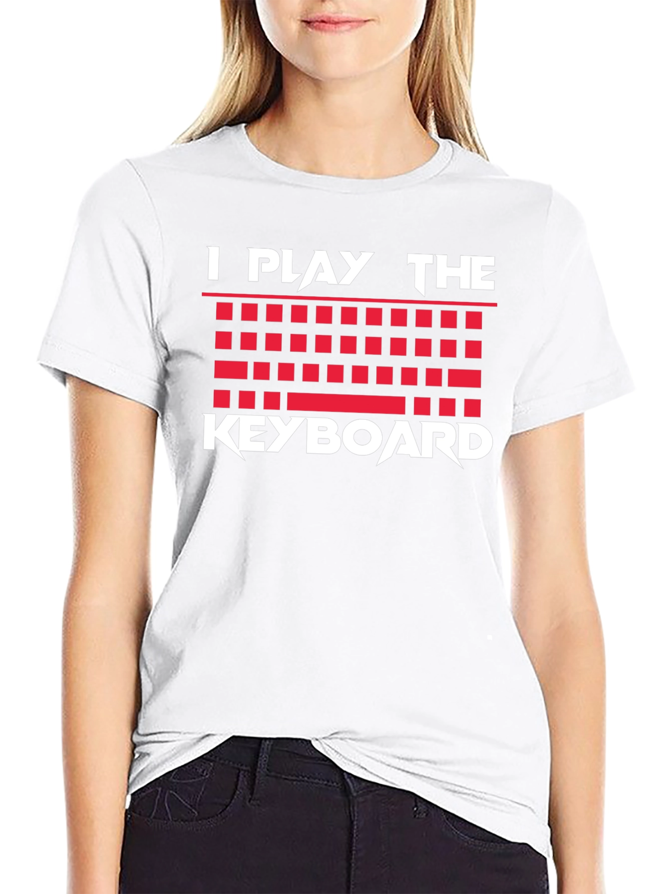 I Play the Keyboard T-Shirt Musician Gamer Graphic Tee