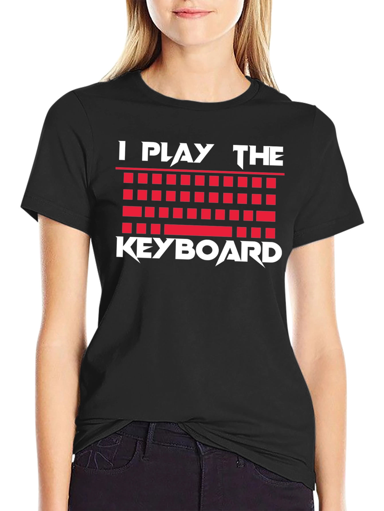I Play the Keyboard T-Shirt Musician Gamer Graphic Tee