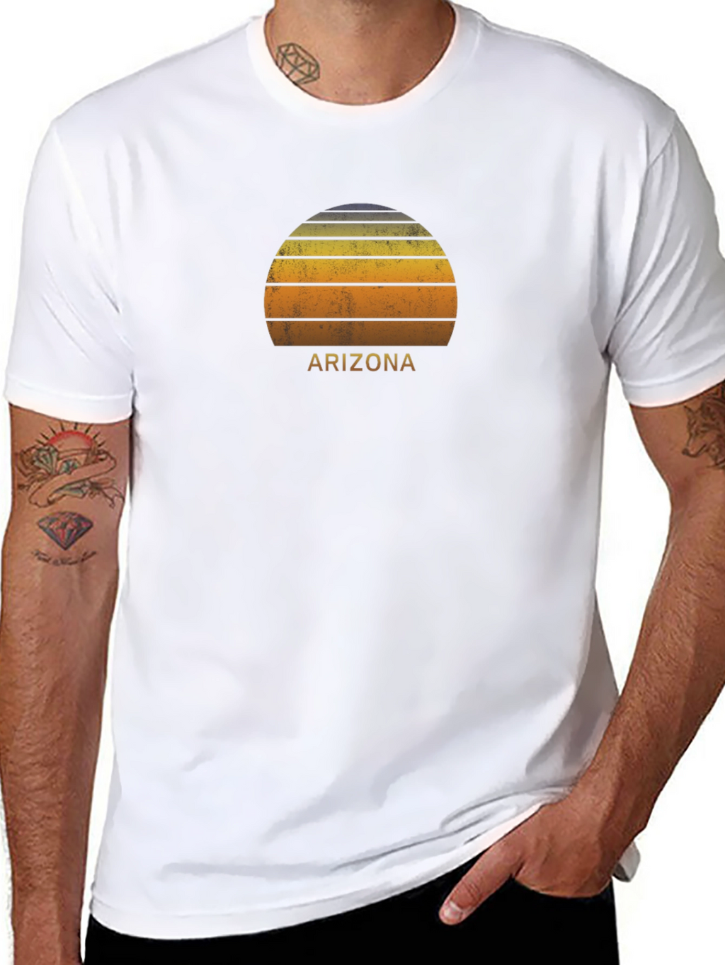 Arizona Sunset Graphic Tee - Retro Style