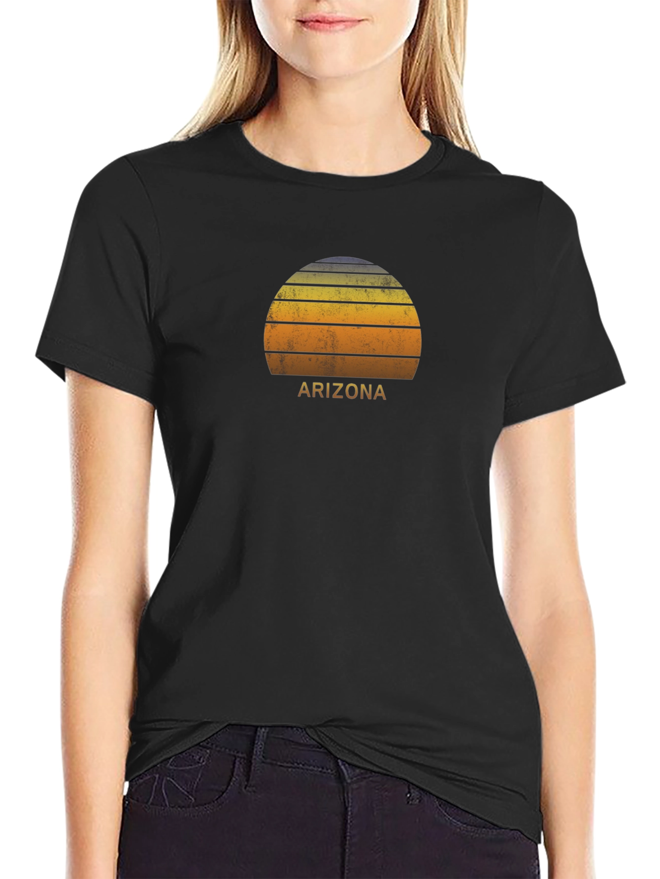 Arizona Sunset Graphic Tee - Retro Style