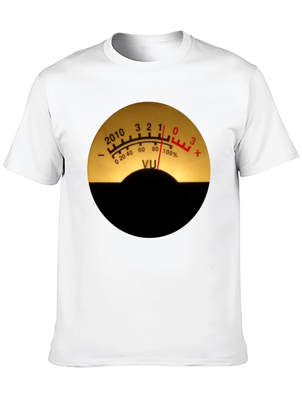 VU Meter Graphic Tee - Black Cotton Blend