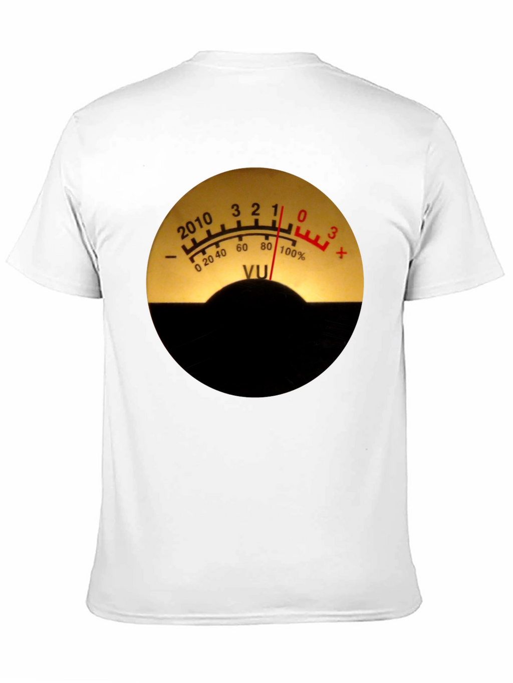 VU Meter Graphic Tee - Black Cotton Blend