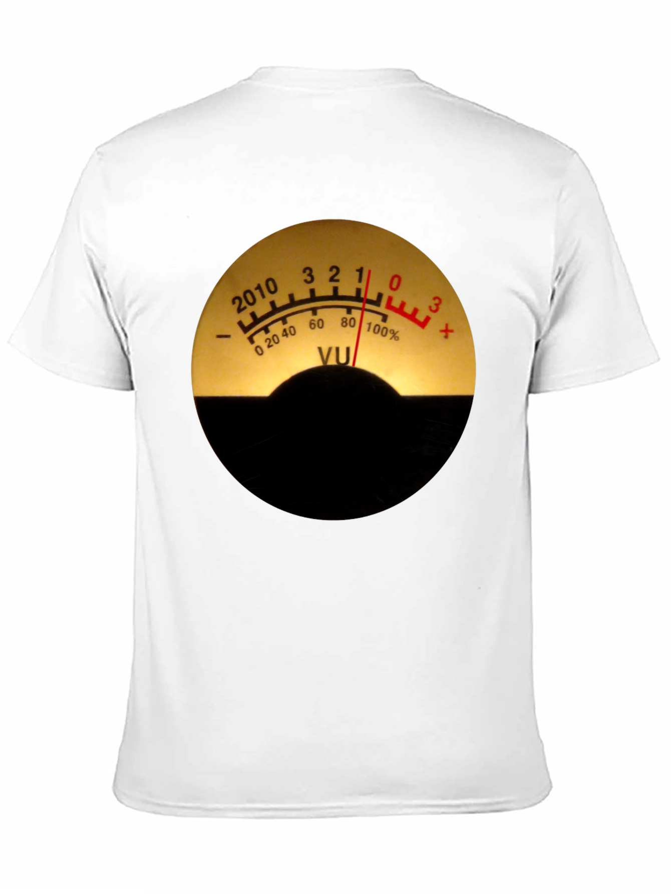 VU Meter Graphic Tee - Black Cotton Blend