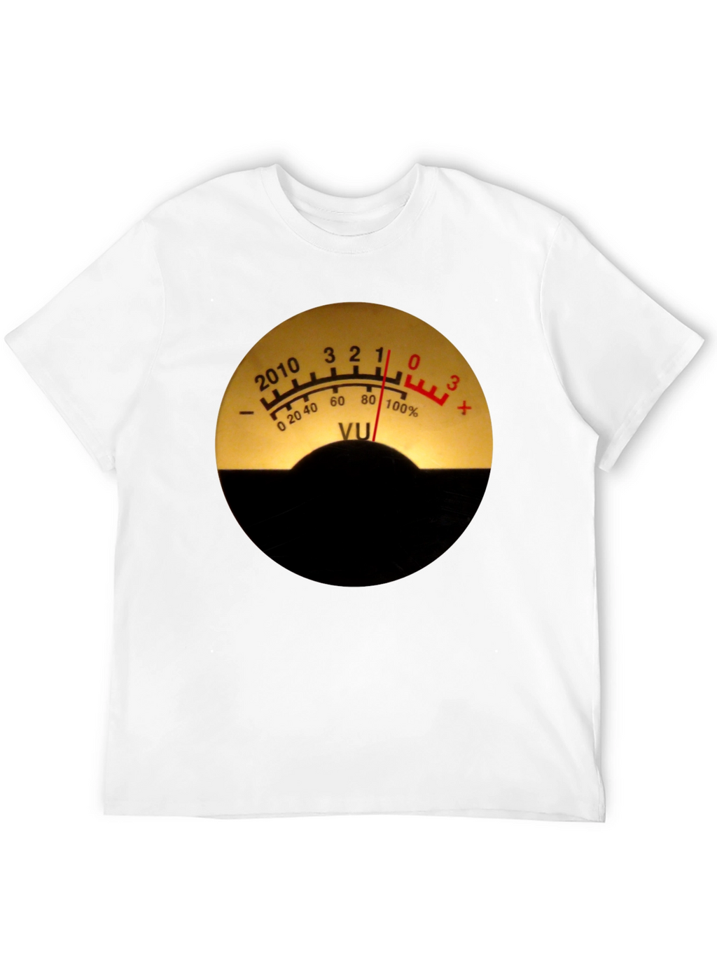 VU Meter Graphic Tee - Black Cotton Blend