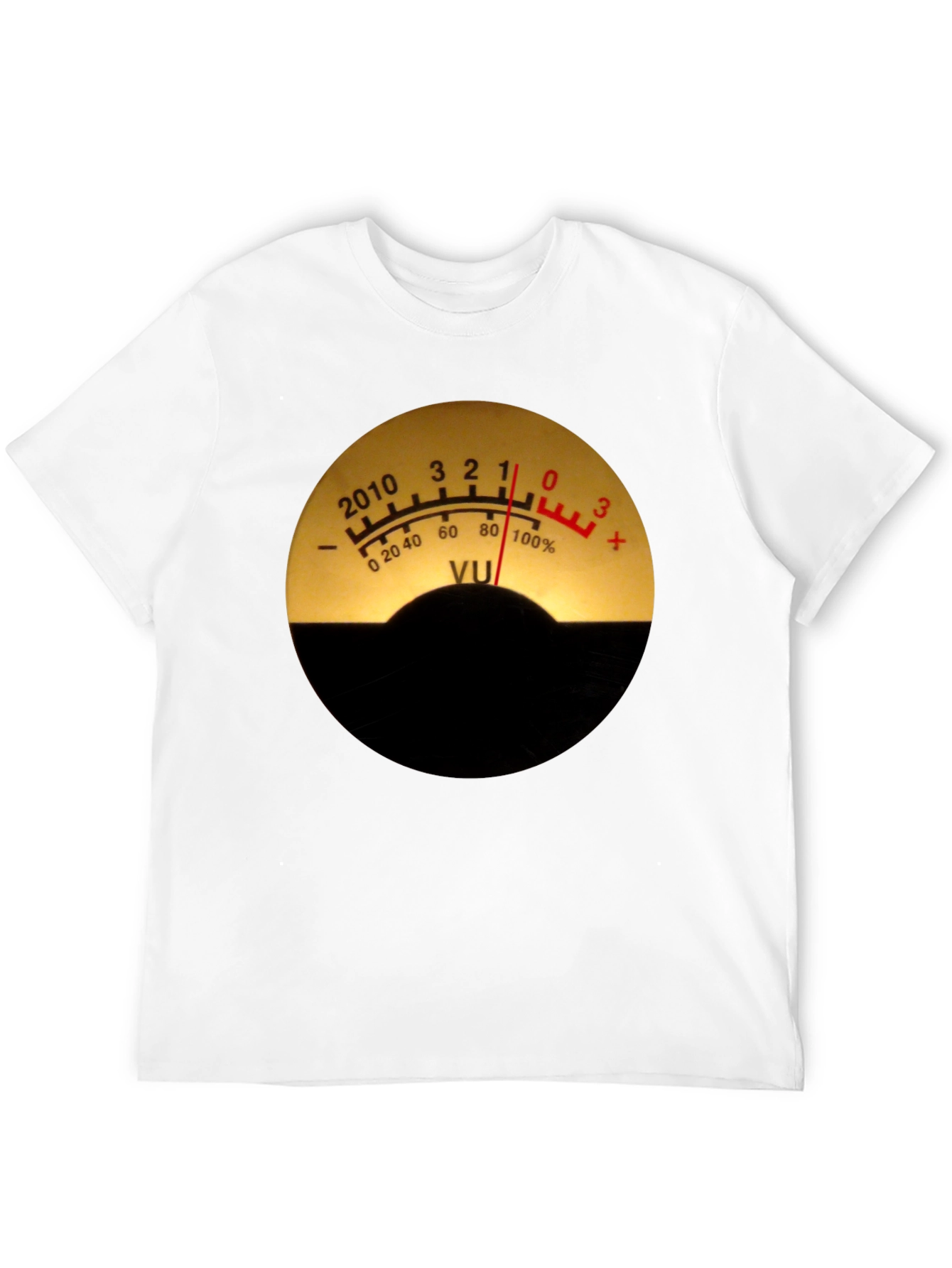 VU Meter Graphic Tee - Black Cotton Blend