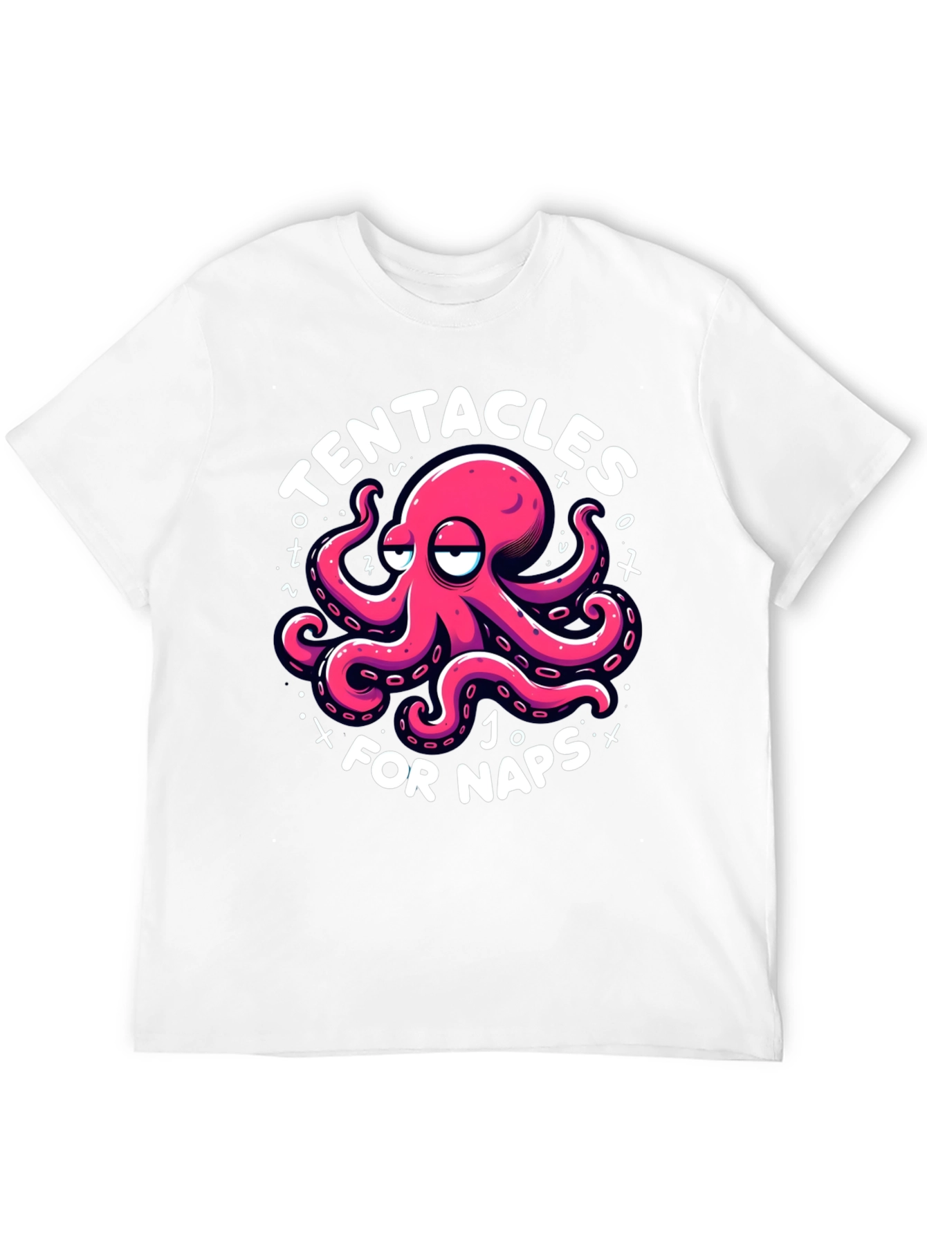 Tentacles for Naps Black Graphic T-Shirt