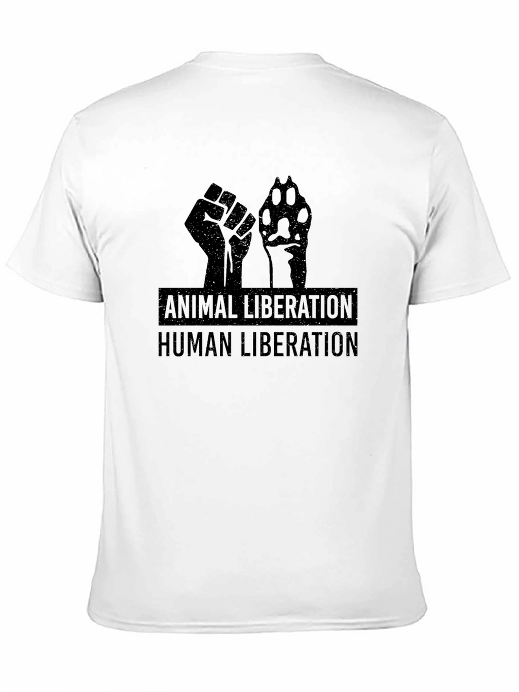 Animal Liberation Human Liberation Black T-Shirt