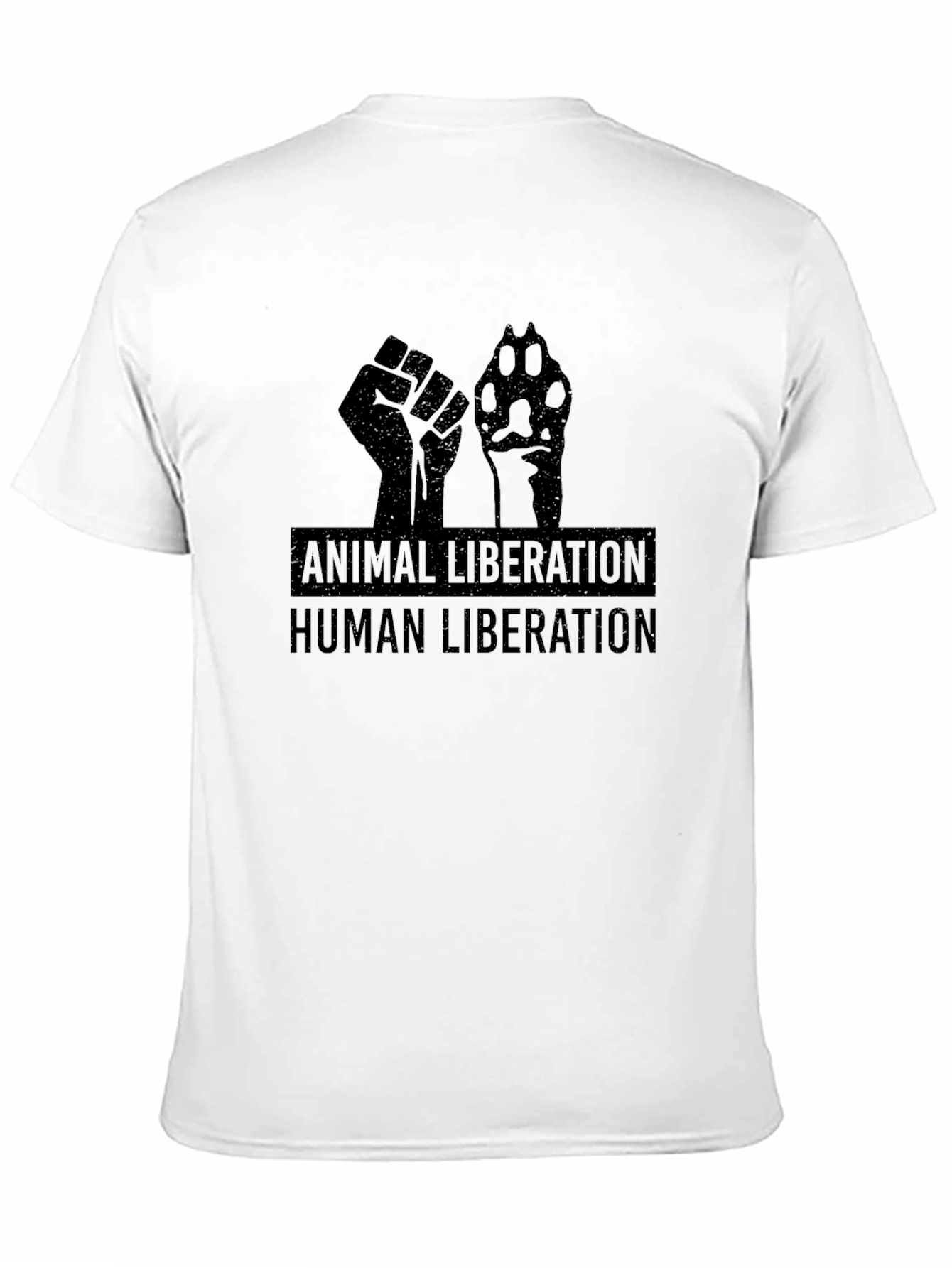 Animal Liberation Human Liberation Black T-Shirt