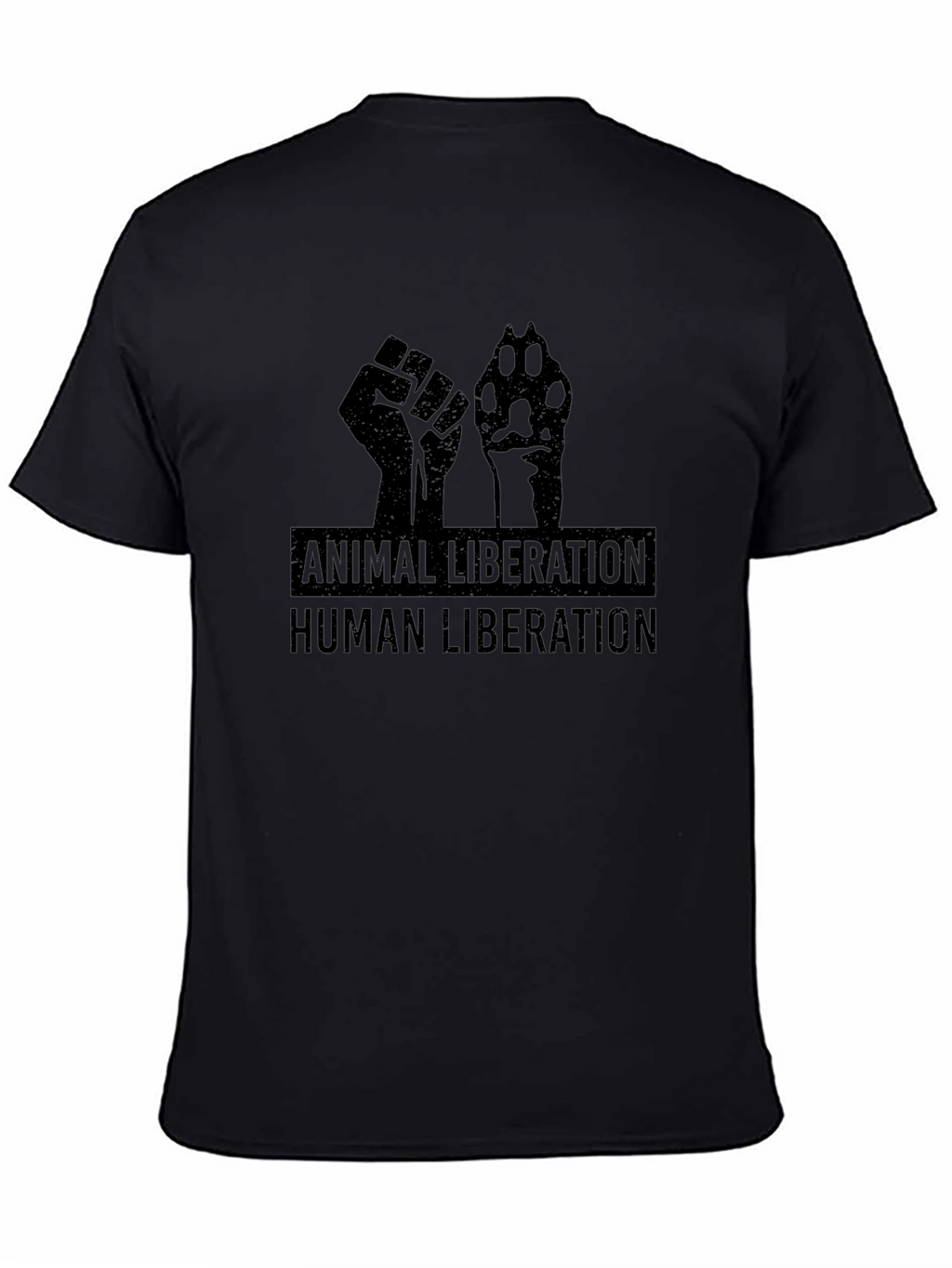 Animal Liberation Human Liberation Black T-Shirt