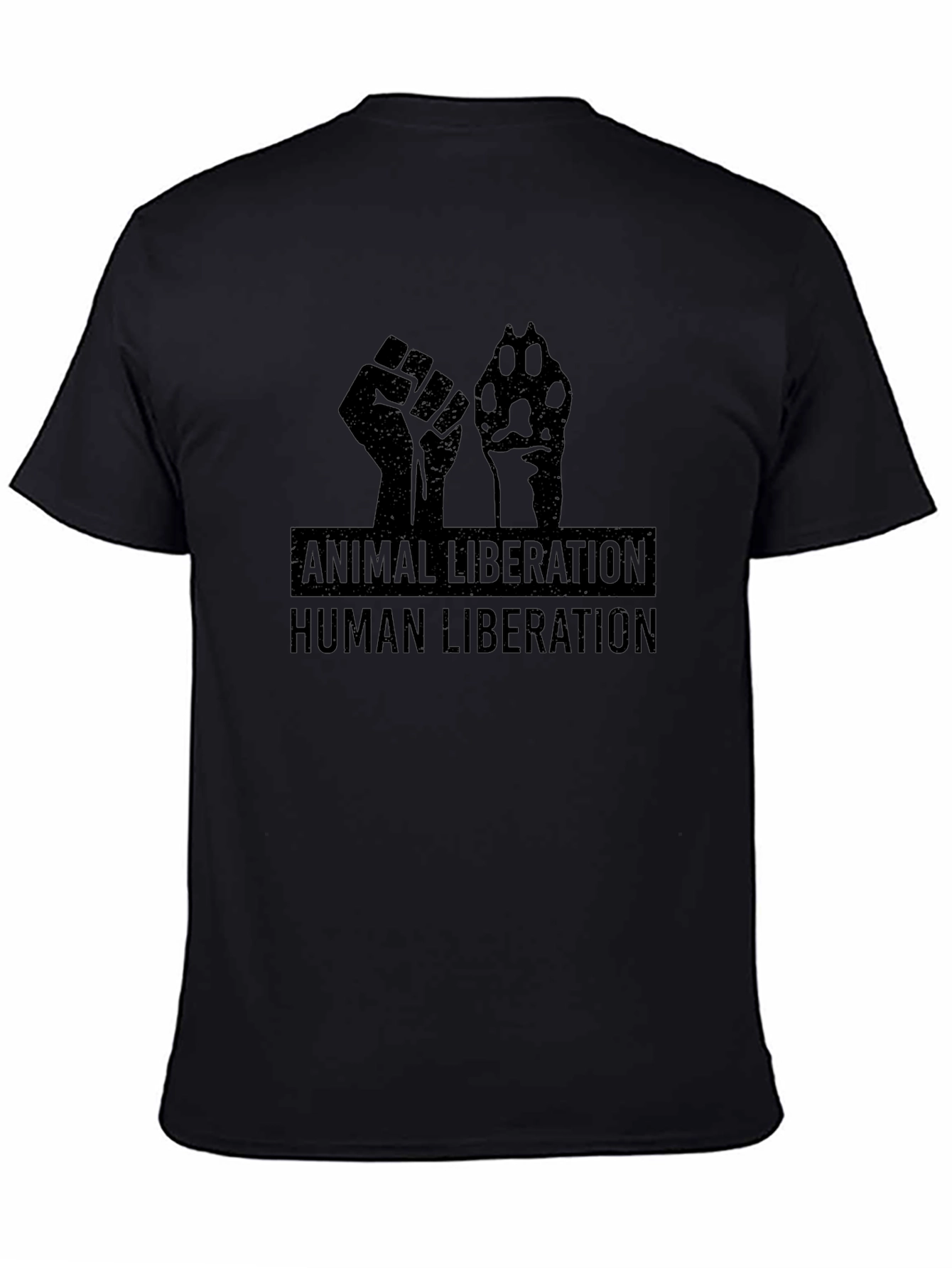 Animal Liberation Human Liberation Black T-Shirt