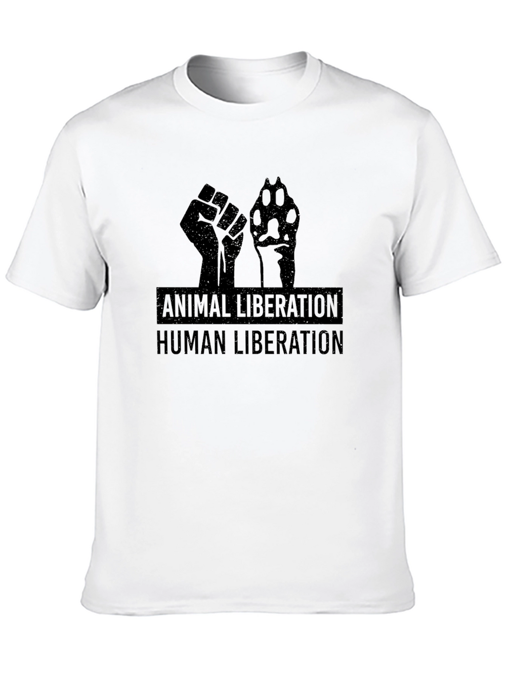 Animal Liberation Human Liberation Black T-Shirt