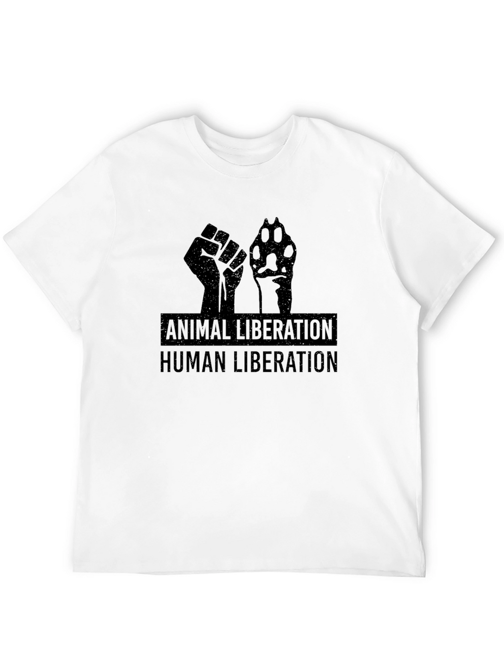 Animal Liberation Human Liberation Black T-Shirt