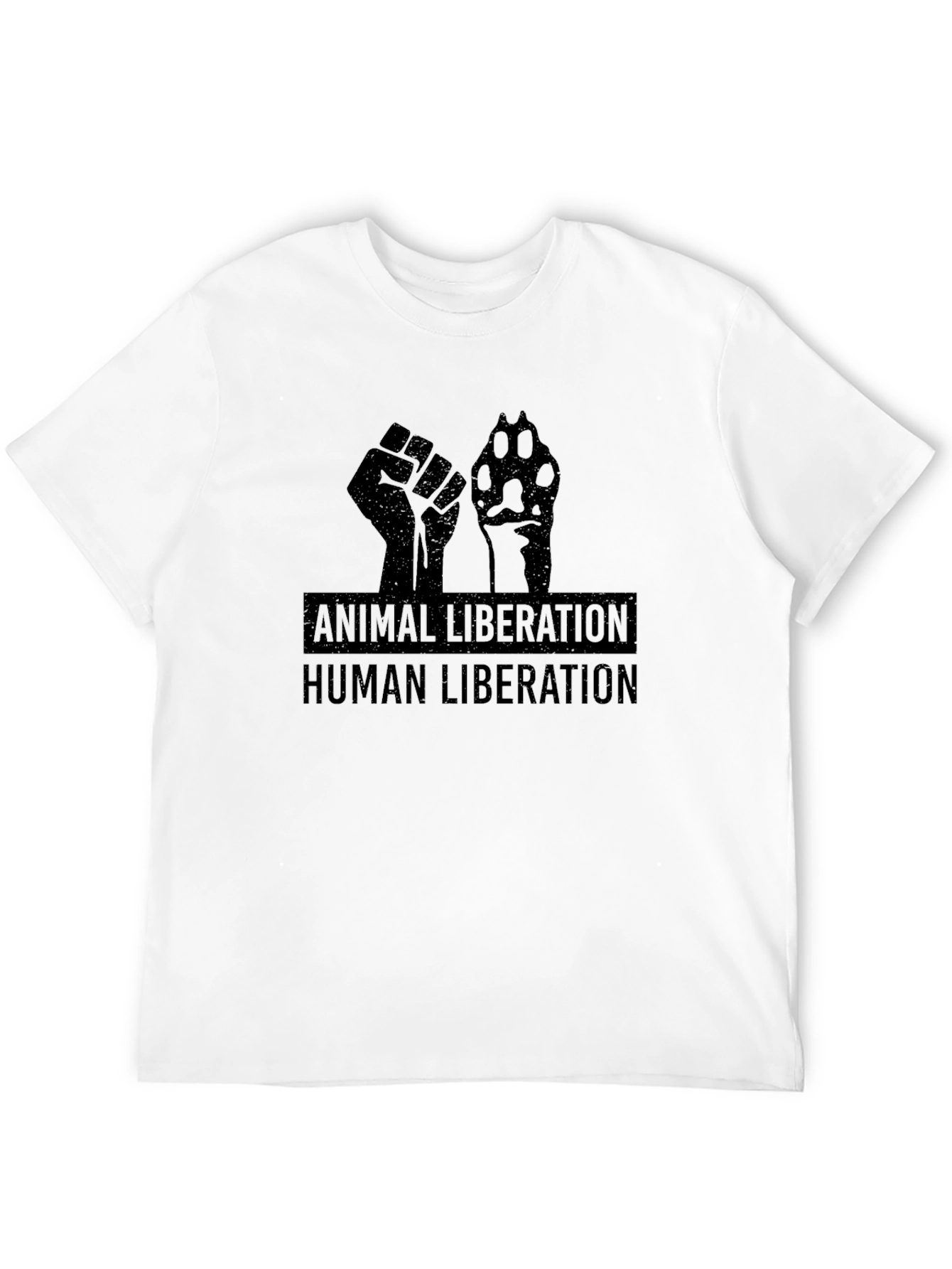 Animal Liberation Human Liberation Black T-Shirt