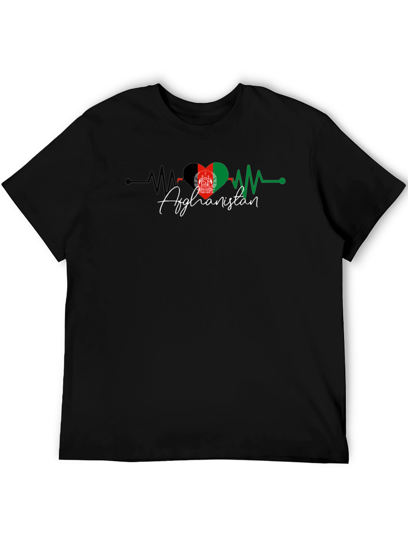 Afghanistan Flag Heartbeat T-Shirt