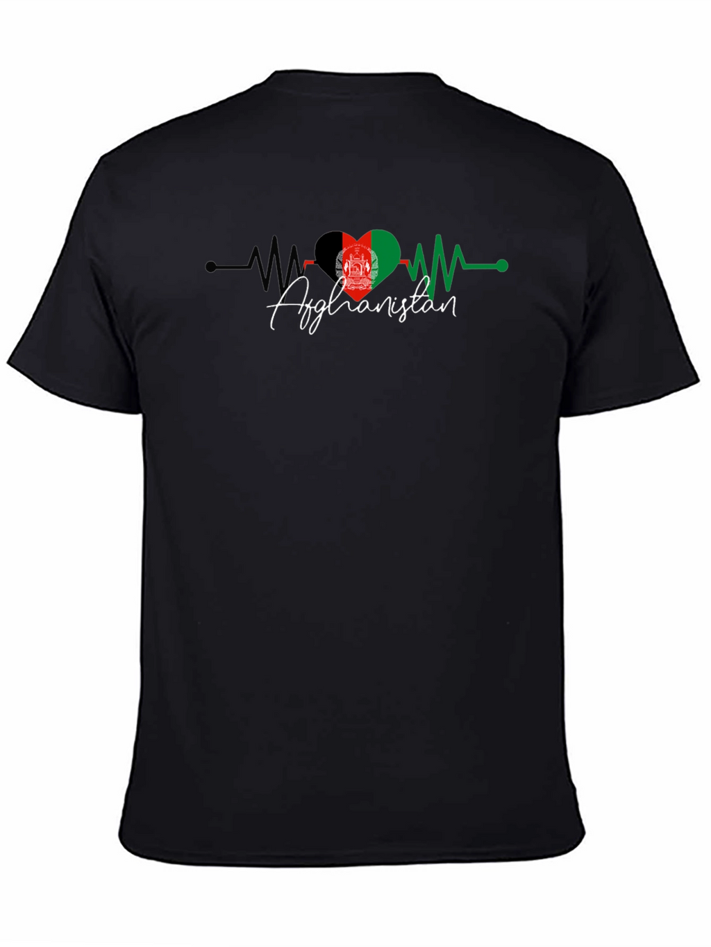 Afghanistan Flag Heartbeat T-Shirt