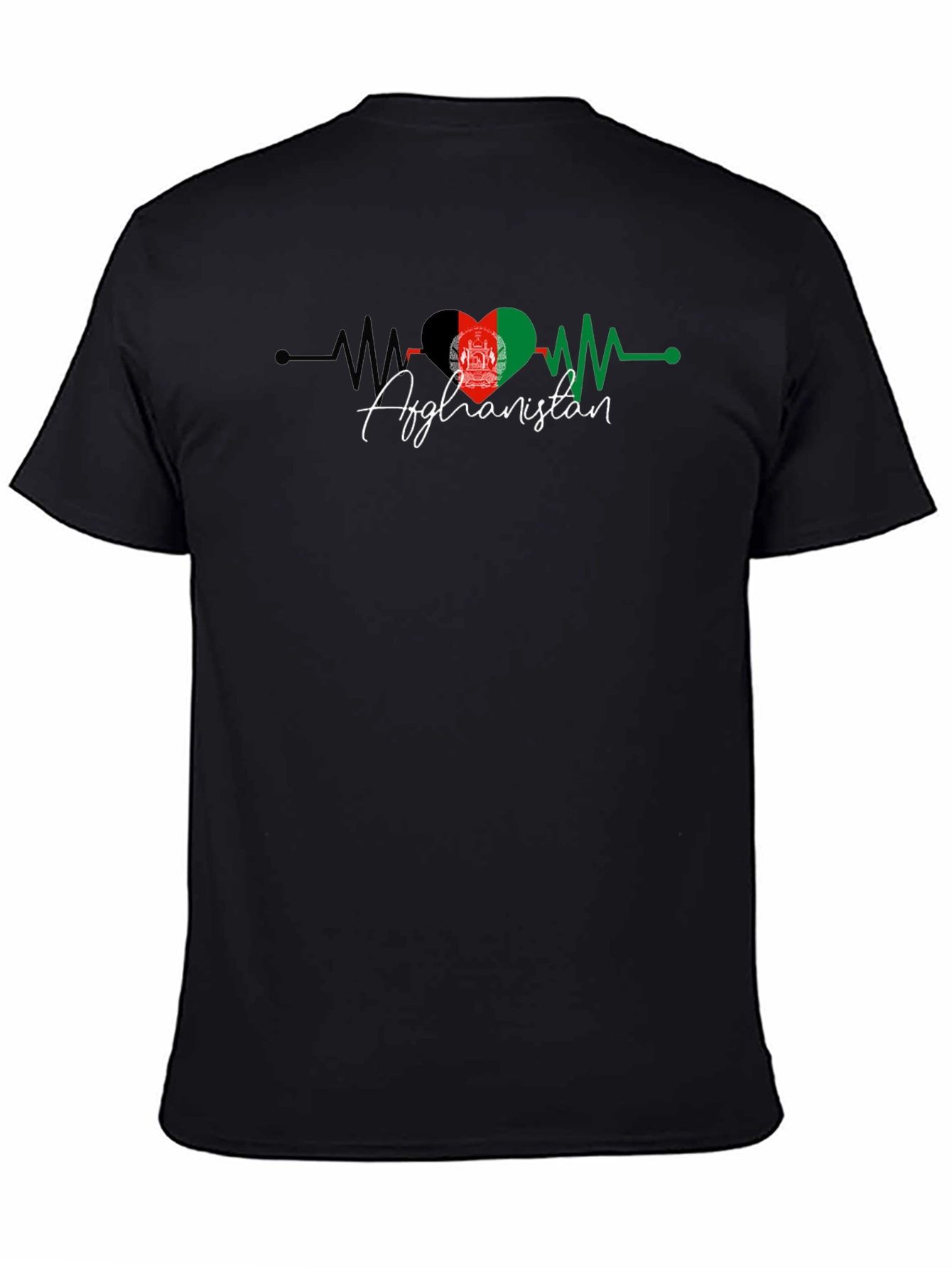Afghanistan Flag Heartbeat T-Shirt