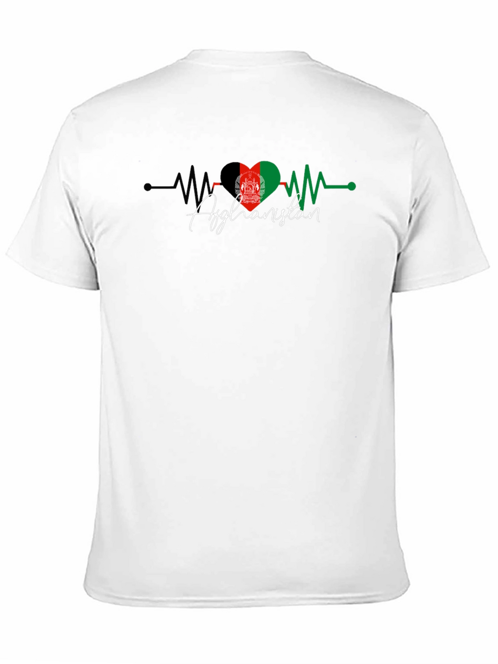 Afghanistan Flag Heartbeat T-Shirt