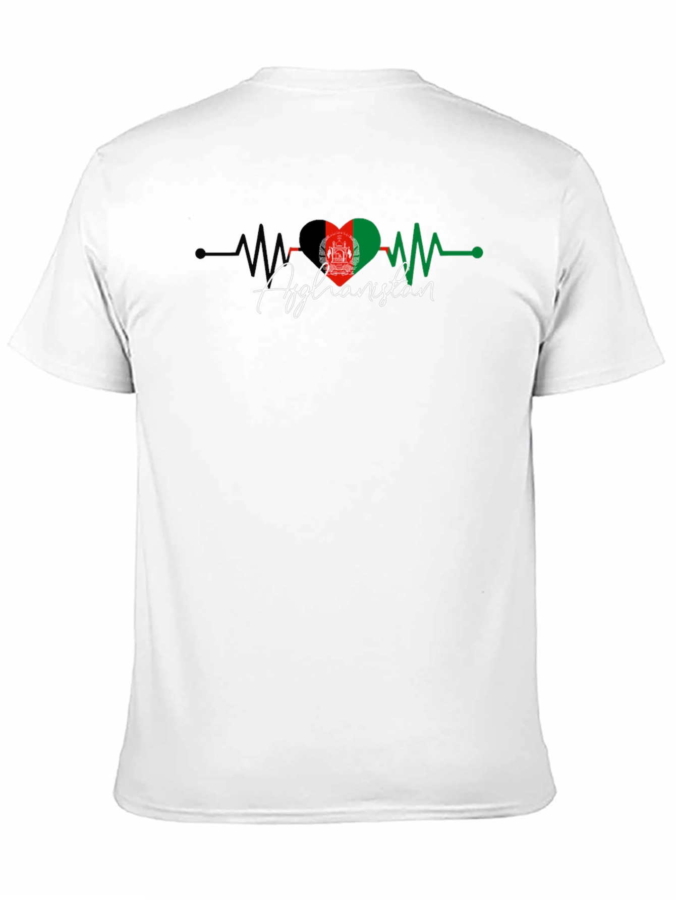 Afghanistan Flag Heartbeat T-Shirt
