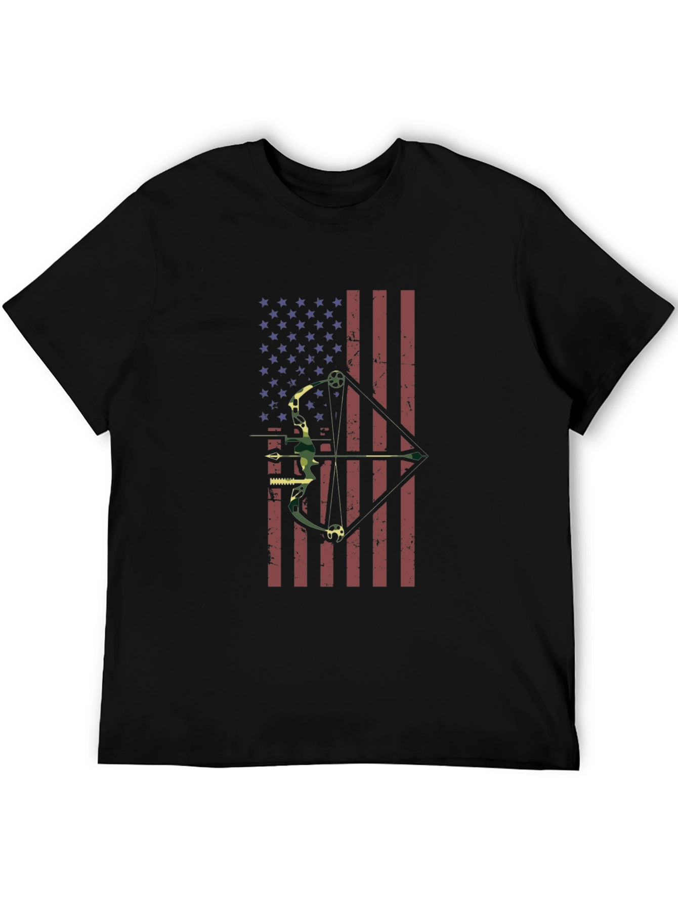 American Flag Bow Hunting T-Shirt